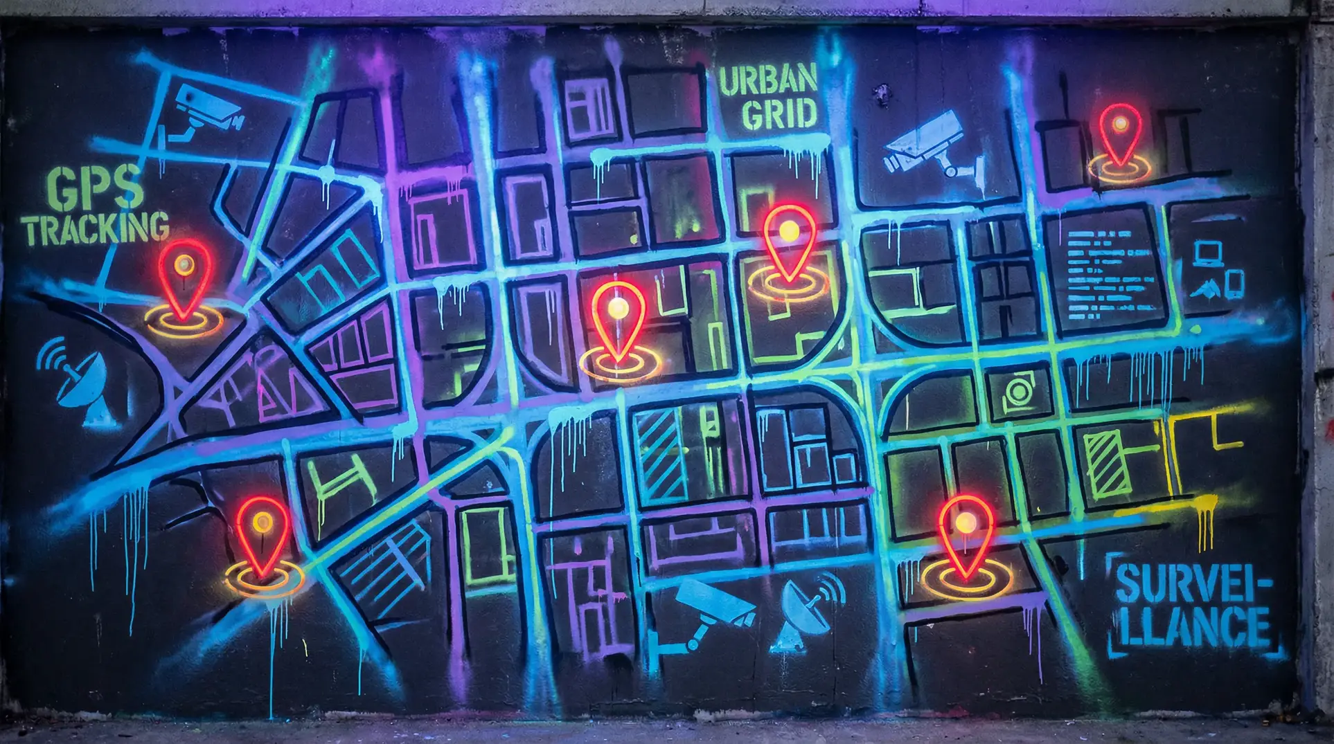 樱花草动漫www 狗仔追踪地图 - 城市涂鸦风格